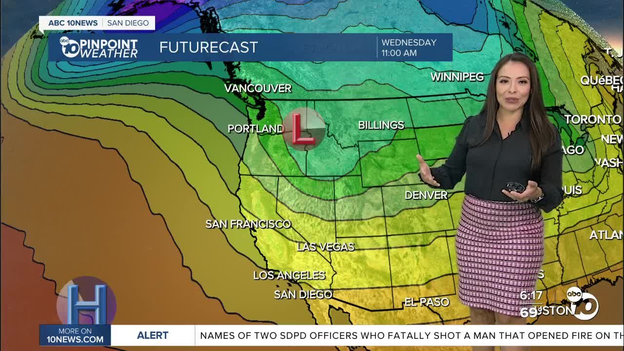 ABC 10News Pinpoint Weather for Mon. Oct. 24, 2022