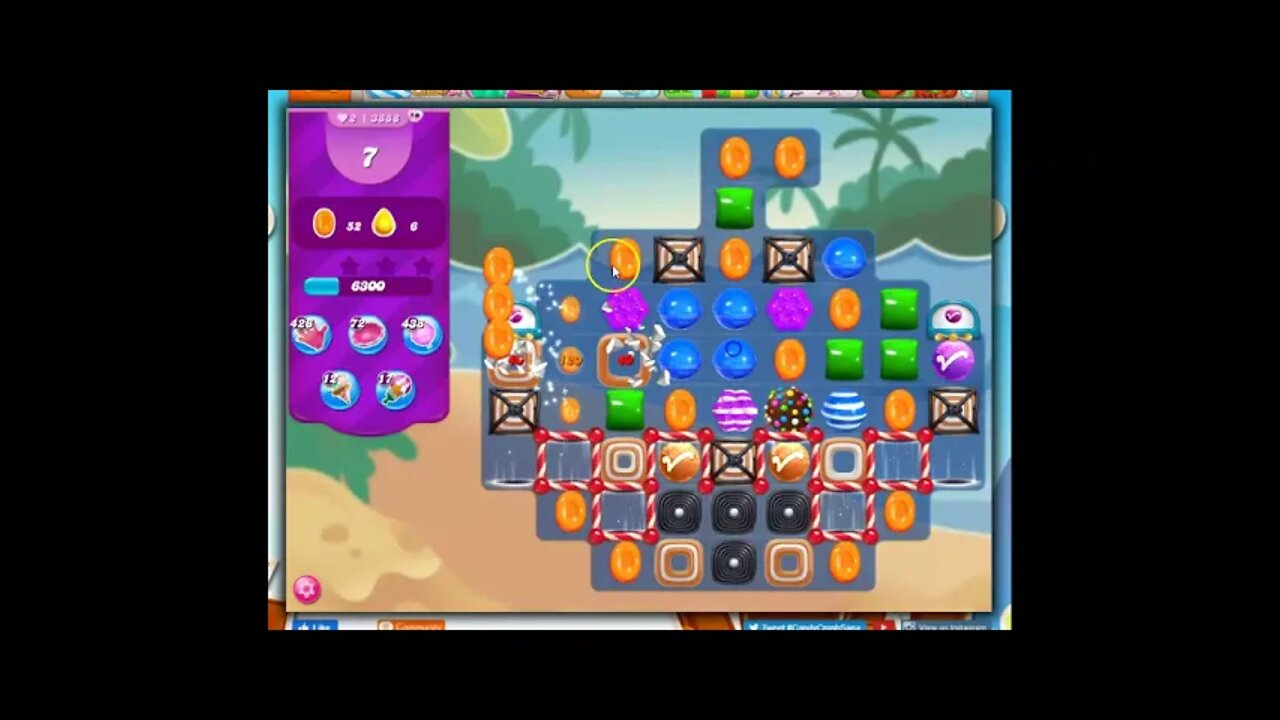 Candy Crush Level 3888 Talkthrough, 14 Moves 0 Boosters