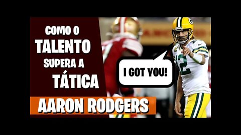 AARON ROGERS: A GENIALIDADE DO QB SUPEROU A BRILHANTE CHAMADA DA DEFESA - MELHORES MOMENTOS DA NFL