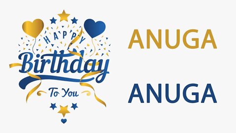 Happy Birthday to Anuga - Hindi Birthday Wish From Birthday Bash