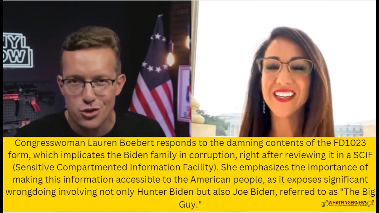 Congresswoman Lauren Boebert responds to the damning contents of the FD1023 form