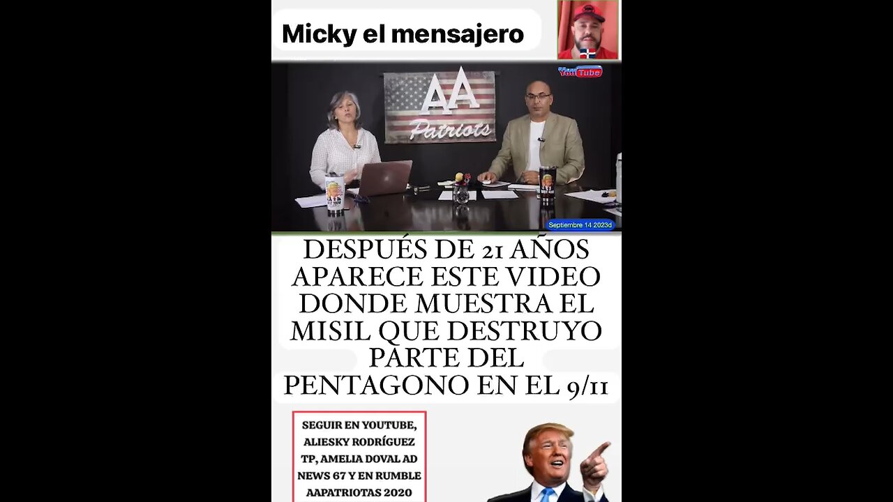DESPUÉS DE 21 AÑOS EL MISIL QUE SE ESTRELLA EN EL PENTAGONO SEPTIEMBRE 11/2001