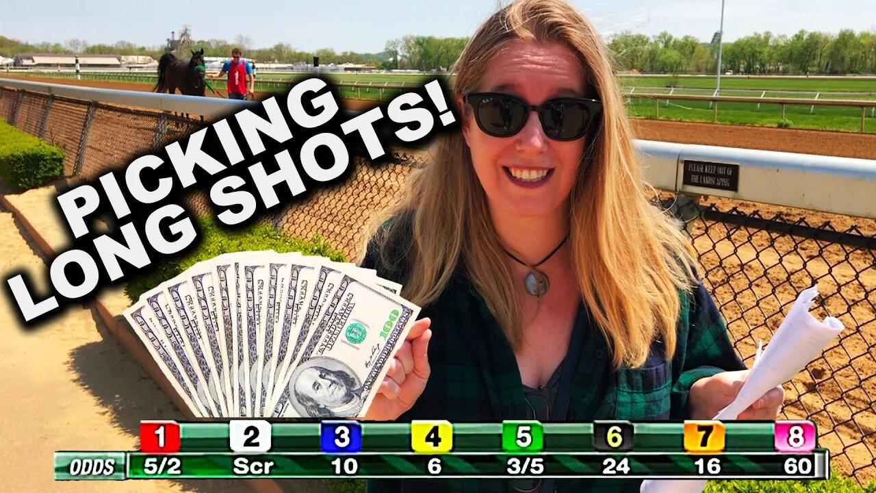 Picking LONG SHOTS at the Track! #HorseRacing