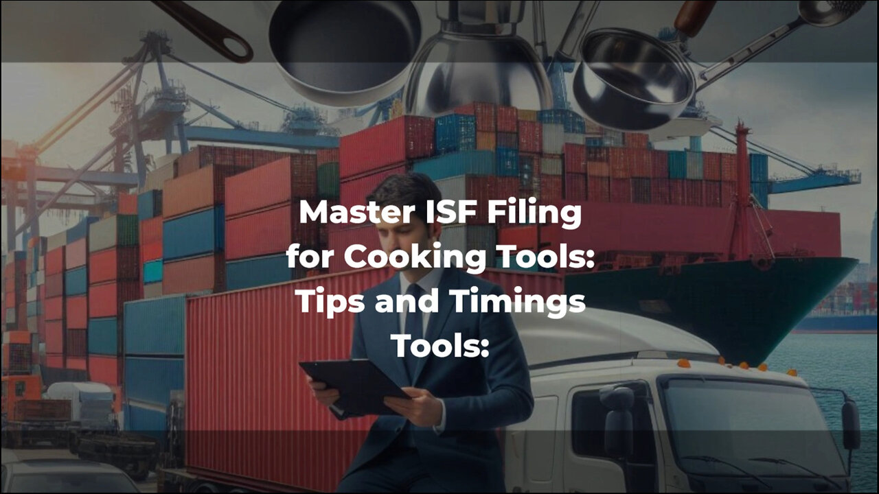 Cooking Tools Importation: Mastering ISF Compliance for a Smooth Customs Process