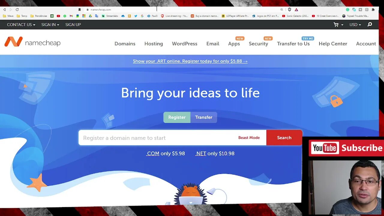 Como configurar subdominio no Blogger usando a NameCheap