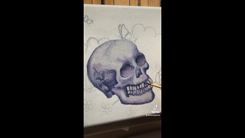 Painting a skull