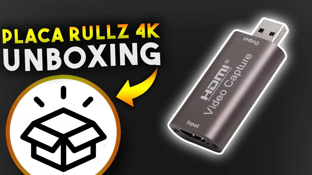 Placa de Captura Rullz 4k - Unboxing e primeiras impressões