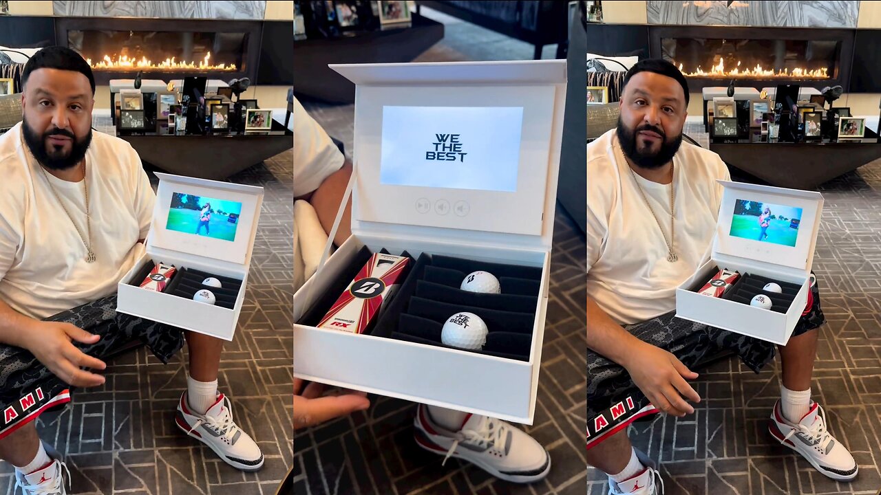 DJ Khaled gets surprise gift from Bridgestone Golf | Check the Special Edition Golf Ball!