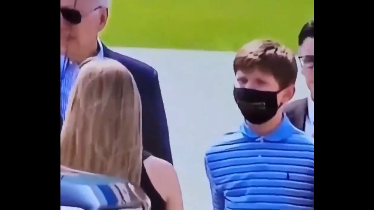 What did this kid give Biden?