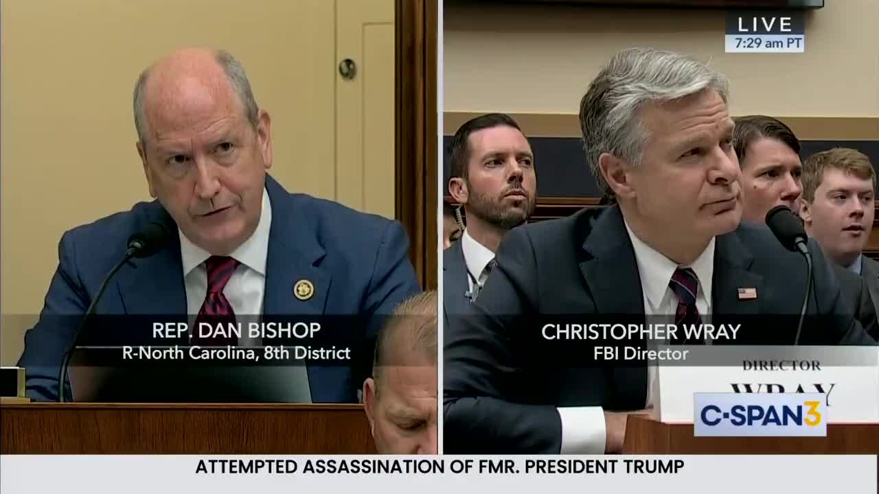 Wray: ‘We Don’t Know’ Why Trump Wasn’t Kept Off the Stage