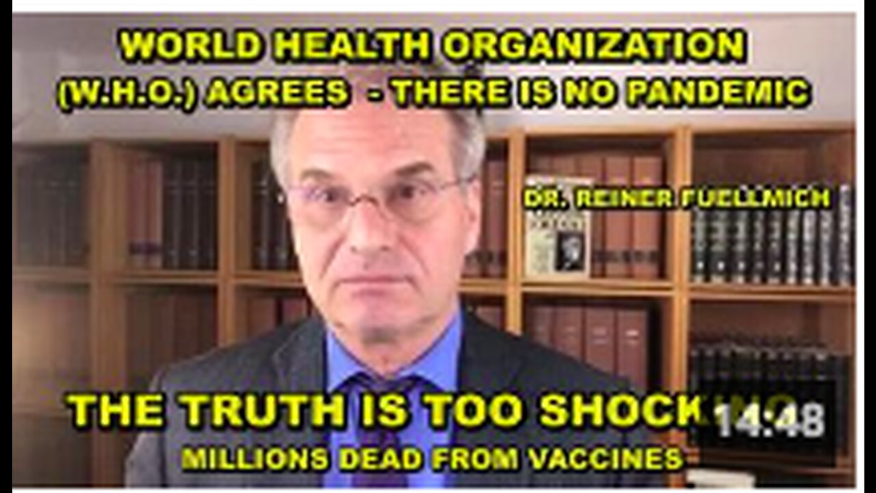 The TRUTH is too shocking - WHO agrees there is no pandemic - MILLIONS DEAD- Maniacs in control