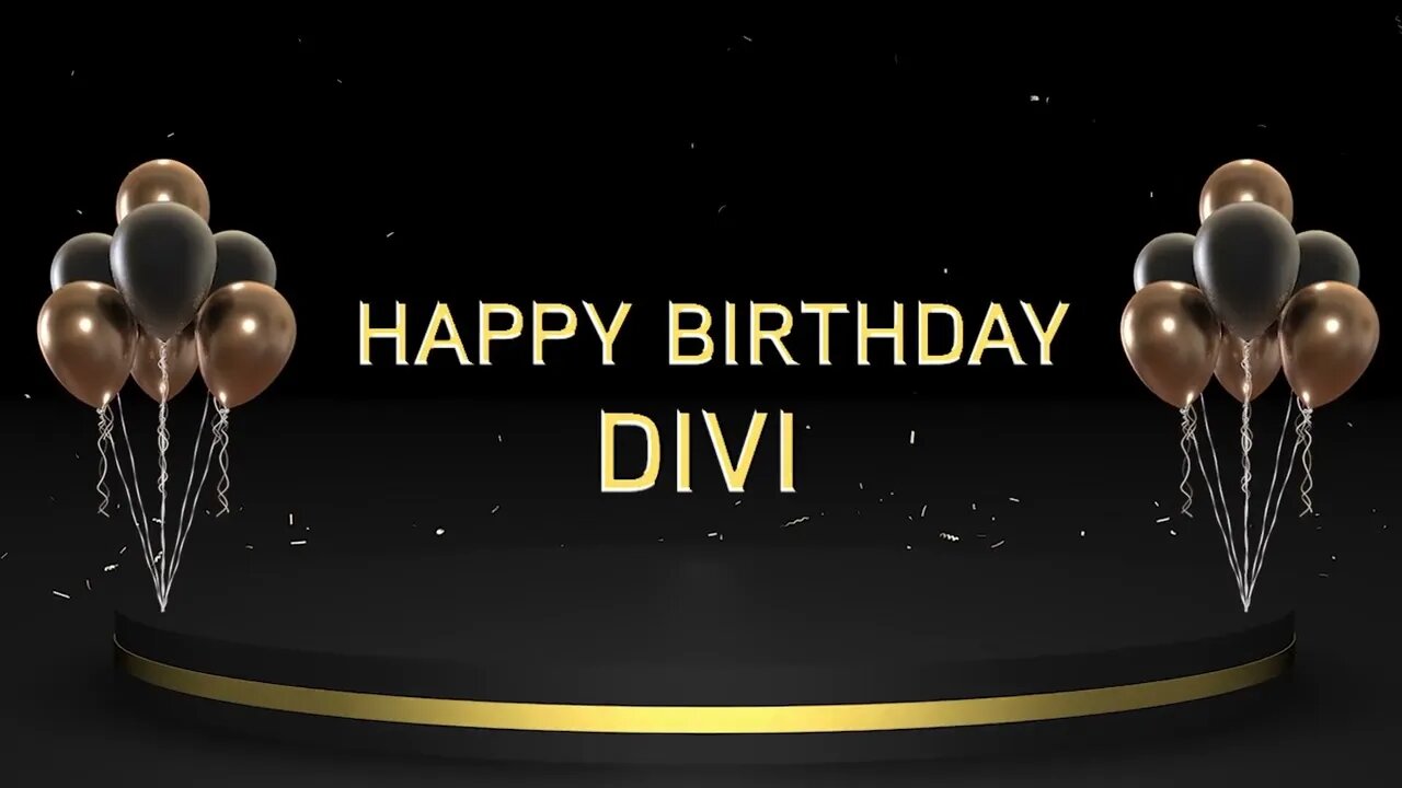 Wish you a very Happy Birthday Divi