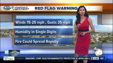 10News Pinpoint Weather Midday with Melissa Mecija