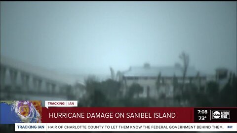 Hurricane damage in Sanibel Island