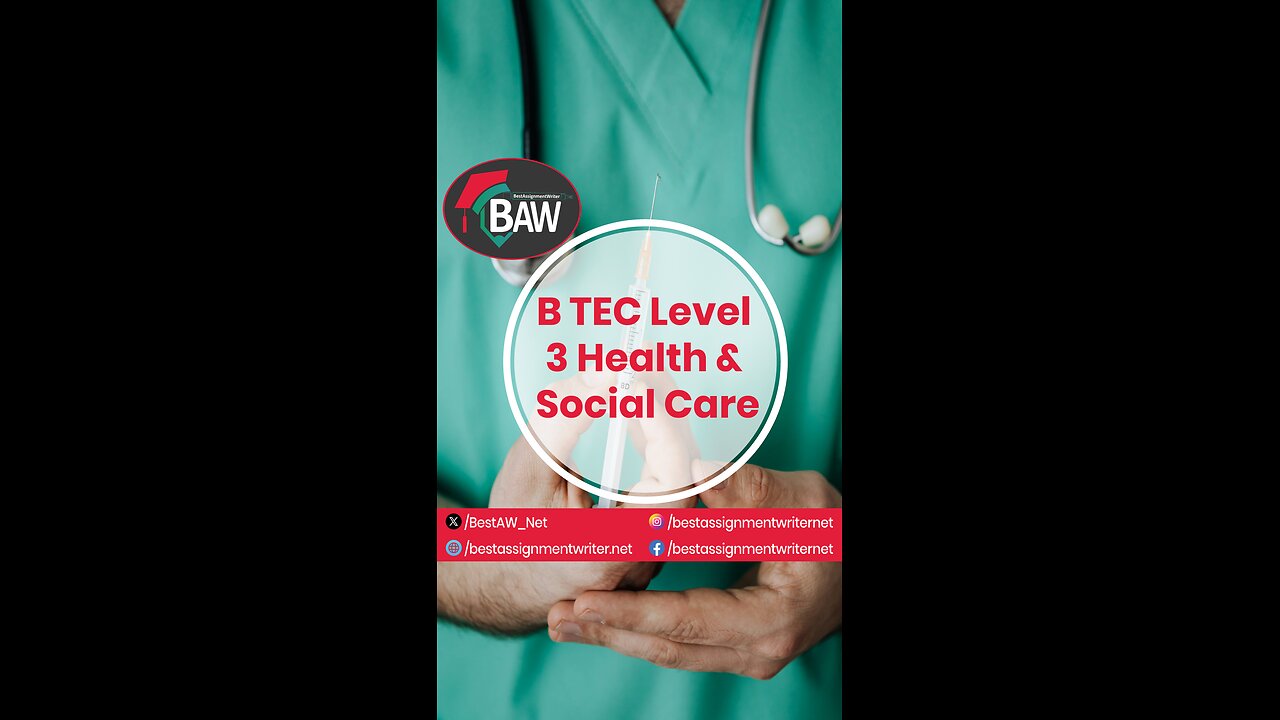 BTEC Health And Social Care Level 3 Book | bestassignmentwriter.net