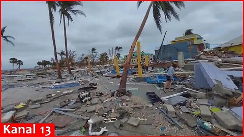 Damage in Tampa and Orlando after Hurricane Milton hits