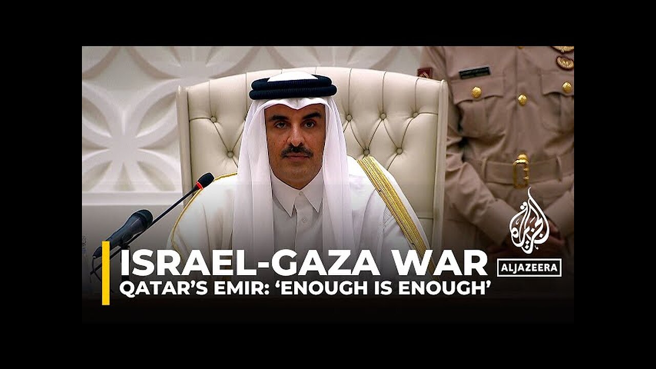 Qatar's emir_ International community ‘acting as if Palestinian children are worthless’