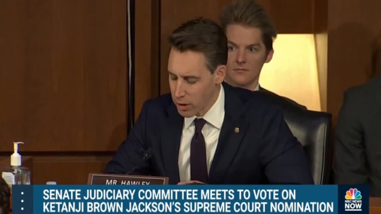 Sen. Josh Hawley On Judge Ketanji Brown Jackson: 'I Can't Support Her'