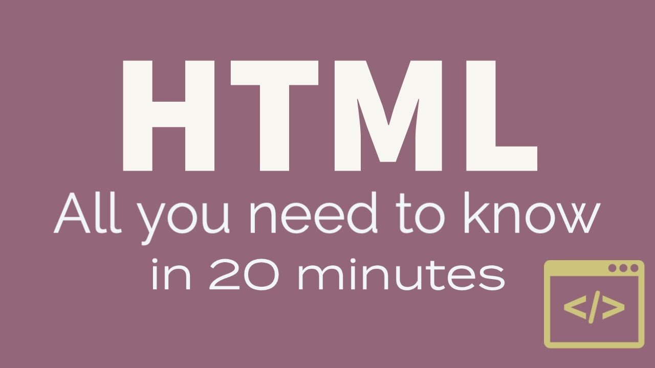 All what you need to know about HTML for beginners