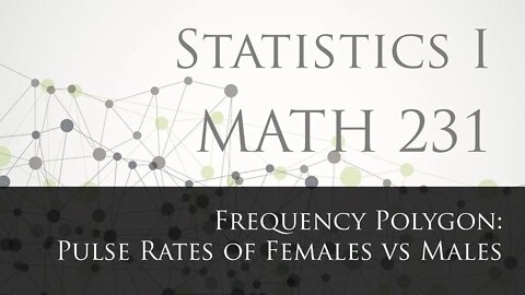 Frequency Polygon: Pulse rates of females vs males