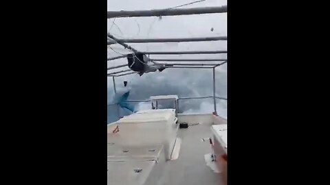 Fishing Boat on High Seas Was Stranded by Hurricane Milton in Celestún, Yucatán, Mexico 🙏