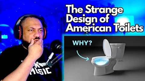 American Reacts | The Strange Design of American Toilets