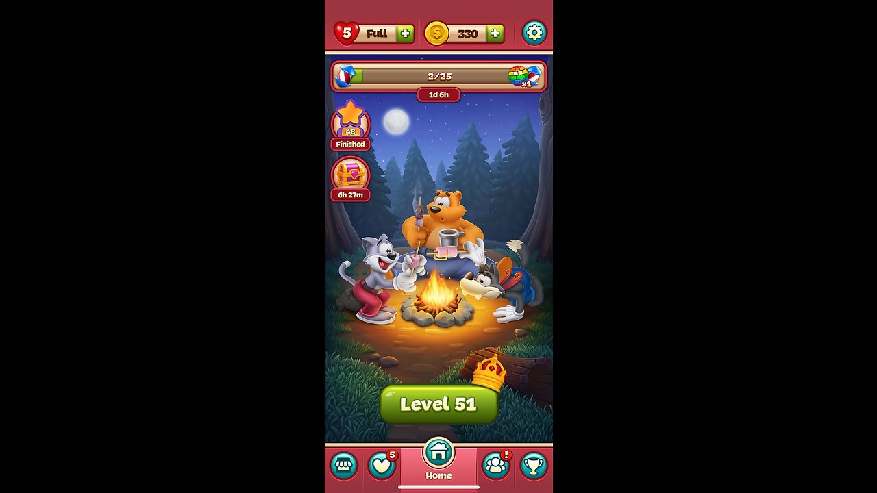 Toon Blast Level 51