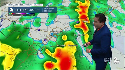 WMAR-2 News Cesar Cornejo Wednesday weather