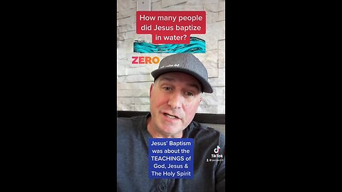 Jesus Never Baptized Anyone In Water