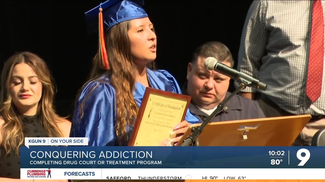 Drug Court graduates celebrate the completion of their program