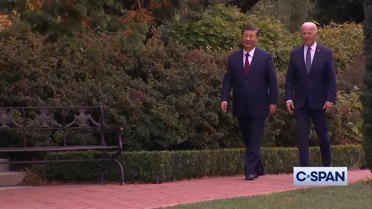 Biden Takes A Stroll With Chinese Dictator Xi Jinping — Two Old Friends Together Again!