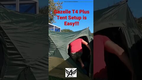 Gazelle T4 Plus Tent Setup! Easy-Peasy #shorts