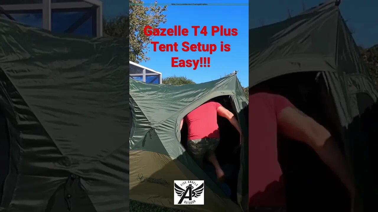 Gazelle T4 Plus Tent Setup! Easy-Peasy #shorts
