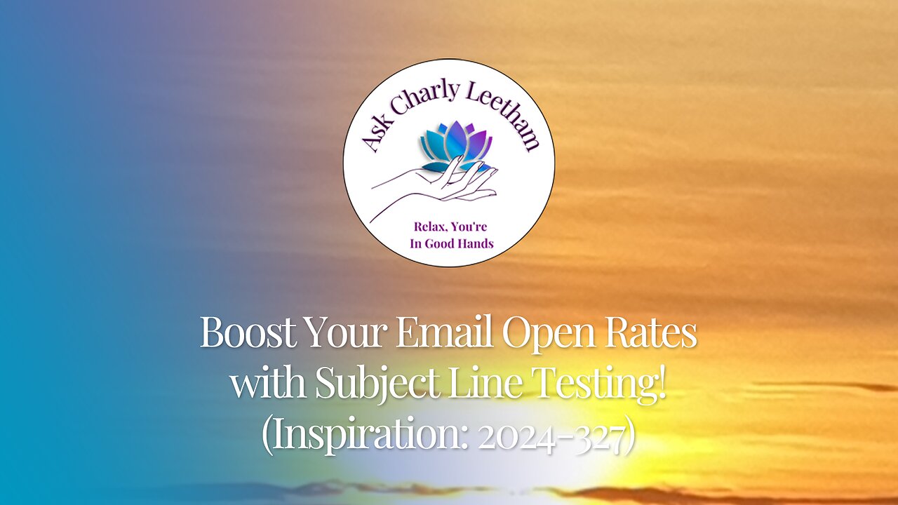 Boost Your Email Open Rates with Subject Line Testing! (2024/327)