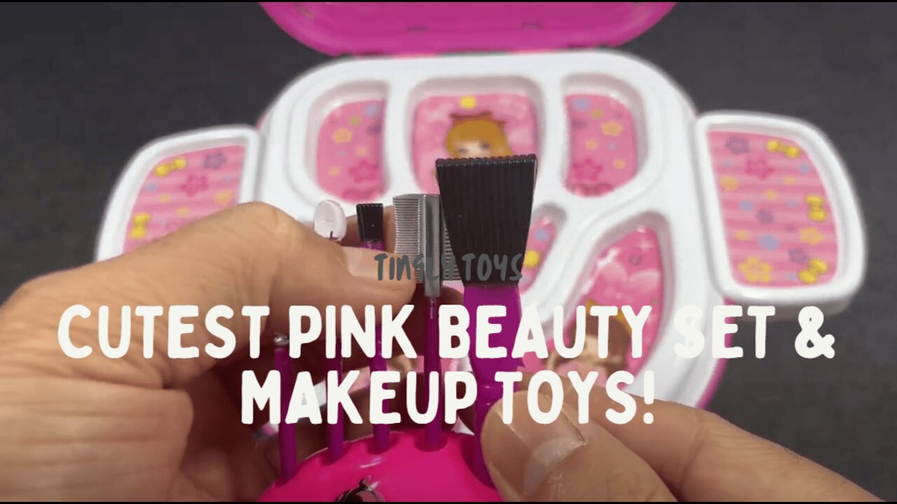 Satisfying ASMR Unboxing of the Cutest Pink Beauty Set & Makeup Toys!