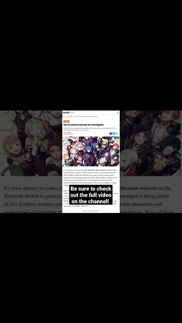 Will We See FE @ E3? New Fire Emblem Title In Development Rumor #shorts