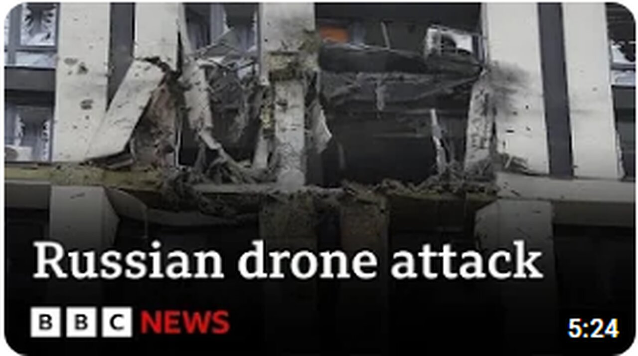 Ukraine downs 20 Iran-made Russian drones over Kyiv - BBC News