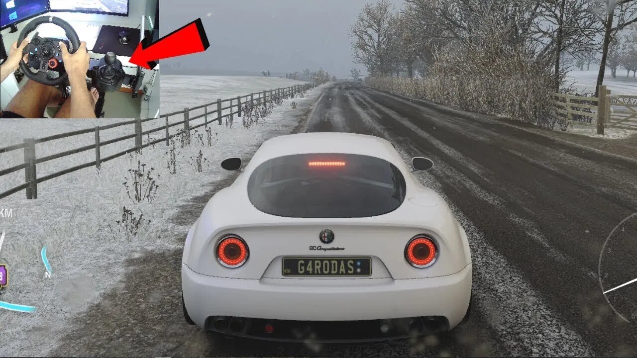 Alfa Romeo 8C Competizione Forza Horizon 4 gameplay Logitech g29