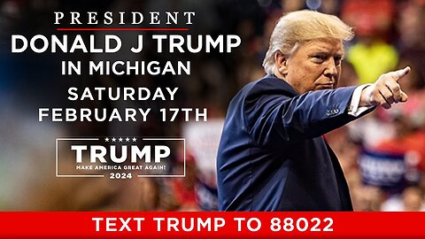 President Donald Trump in Waterford Township, MI - February 17 2024