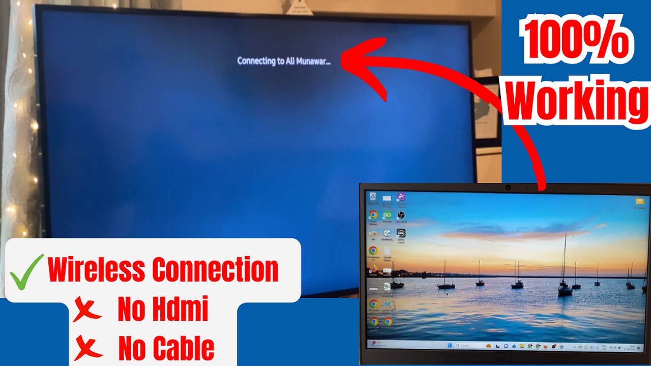 How to Connect Laptop on Any Smart TV Wirelessly | Step-by-Step Guide