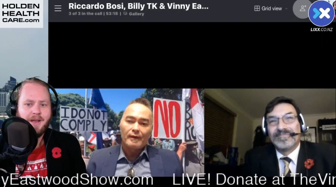 Special Broadcast! Billy TK Freedom Fighter News and Riccardo Bosi with Vinny Eastwood – 7 July 21