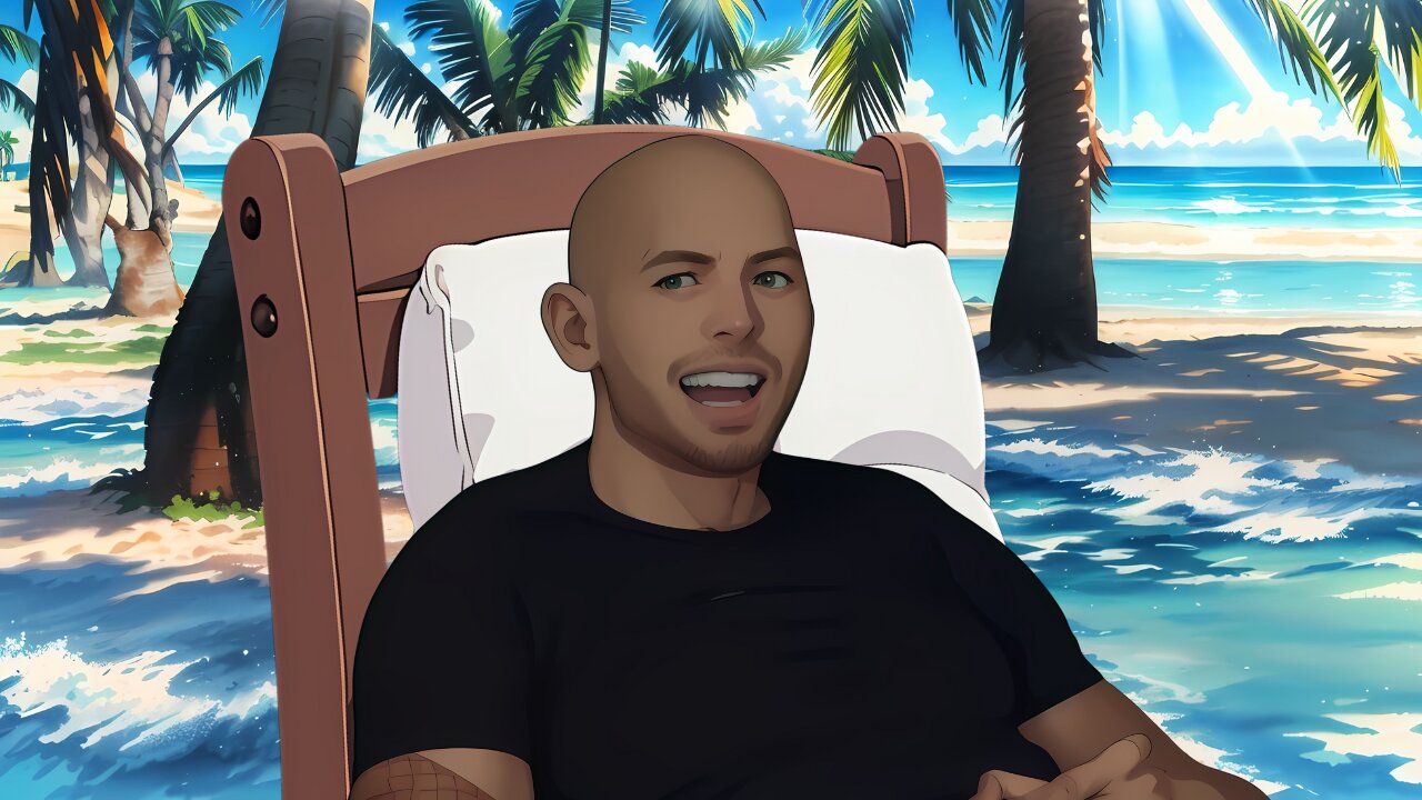 AI Animation Of Andrew Tate's Public Declaration at the Beach | #andrewtate #tatespeech