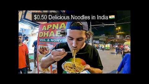 $0.50 Delicious Street Noodles in India 🇮🇳