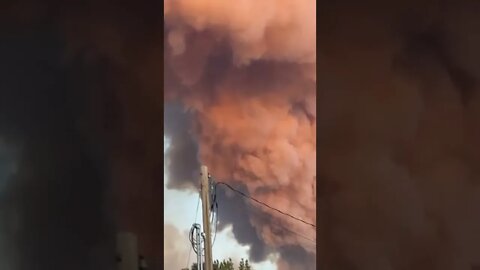 LA FURIA DEL FUEGO EN UTAH EE.UU PARECE UN VOLCÁN Great Wildfire in Fillmore, Utah (07/08/2022).