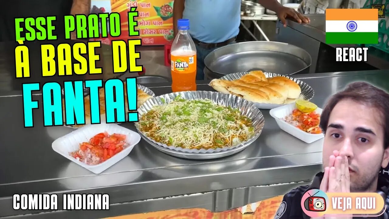 À BASE de FANTA LARANJA! Já viu receita assim? Reagindo a COMIDAS DE RUA INDIANAS | Veja Aqui Reacts