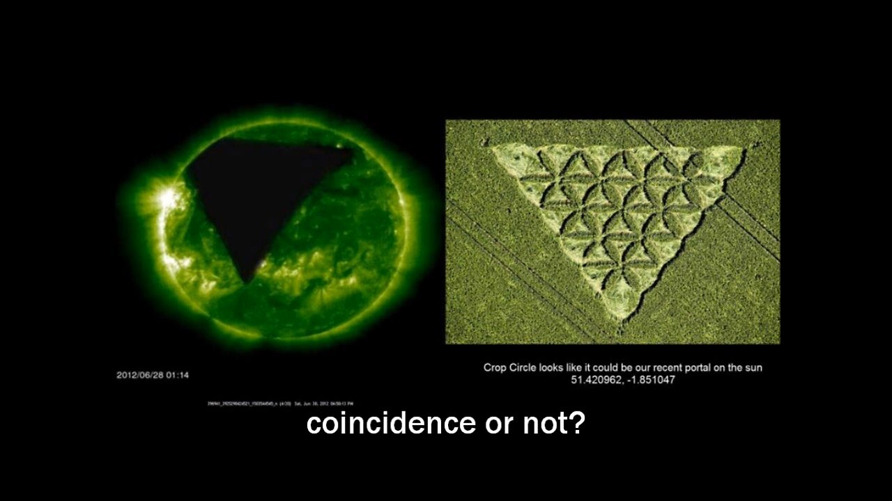 'Massive Coronal Triangle (Portal) on the Sun before NASA Satellites shut down' - 2012