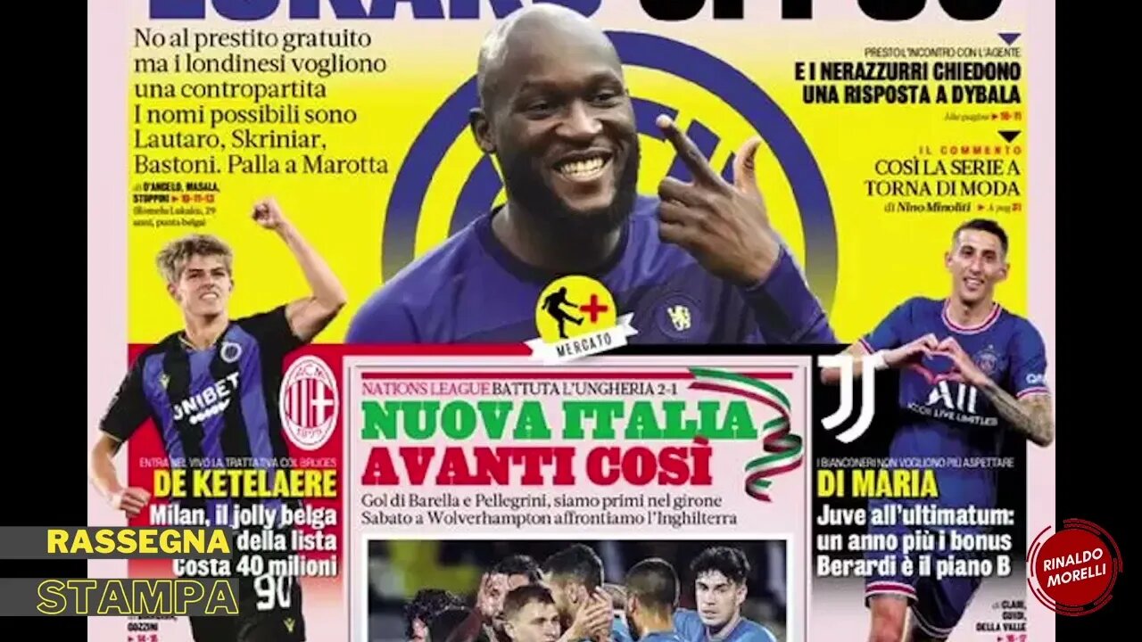 L'Italia s'è desta e idea Milan: De Ketelaere. Rassegna Stampa Sportiva ep.76 | 08.06.2022