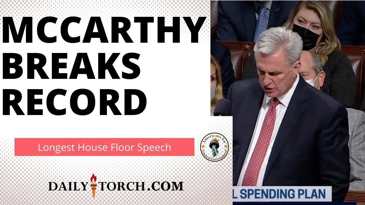 McCarthy’s Record-Breaking Speech