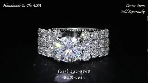 BBR 0083 Engagement Rings By Blooming Beauty Ring Company