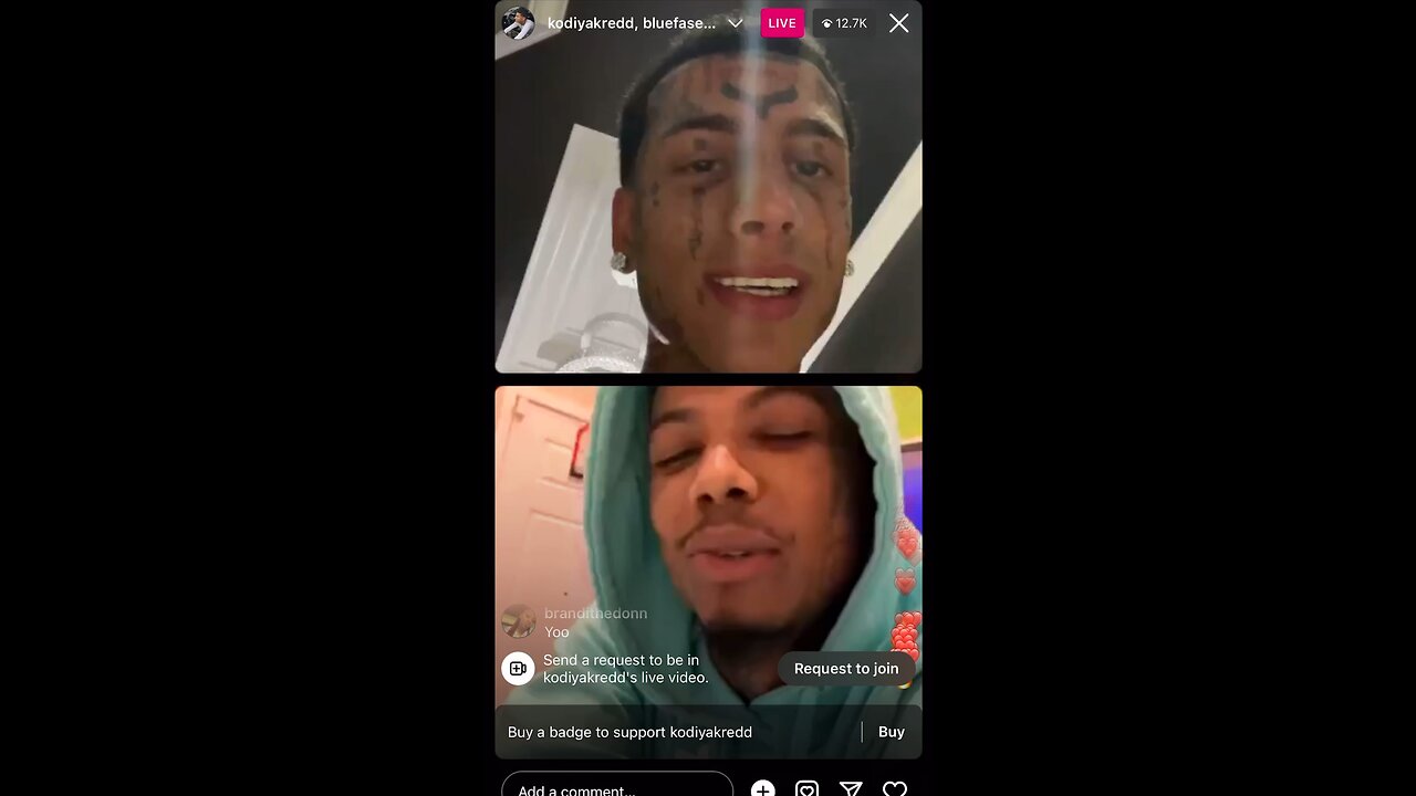 BlueFace Join KODIYAK REDD On IG LIVE & Have A Heated Back & Forth With The Twins & Also A FLEX OFF